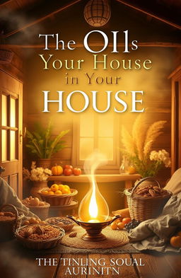 A visually engaging book cover design for a Christian book titled 'The Oil is in Your House'