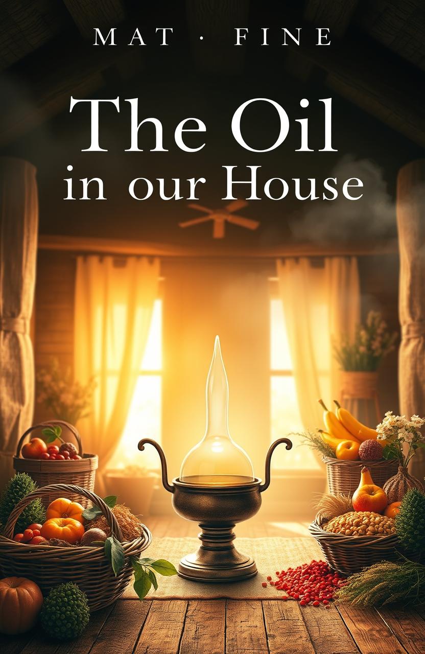 A visually engaging book cover design for a Christian book titled 'The Oil is in Your House'