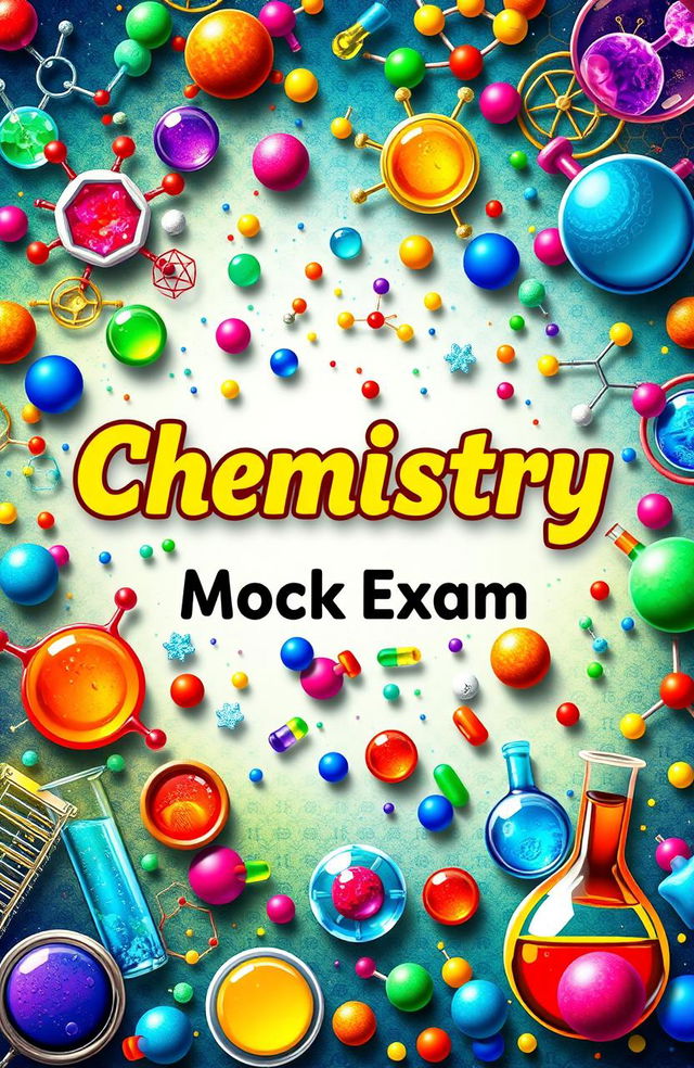 A cover page design for a chemistry mock exam paper