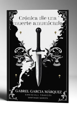 A visually striking book cover featuring a black and white color scheme