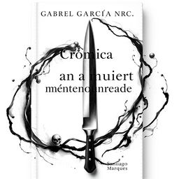 Una portada de libro visualmente impactante que presenta una paleta de colores blanco y negro