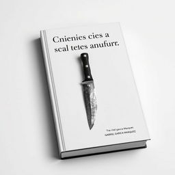 Una cubierta de libro visualmente impactante con una paleta de colores en blanco y negro