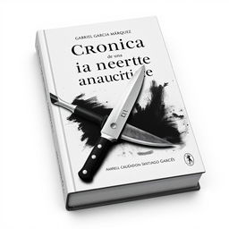 Una cubierta de libro visualmente impactante con una paleta de colores en blanco y negro