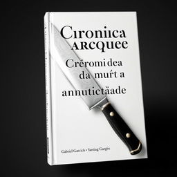 Una cubierta de libro visualmente impactante con una paleta de colores en blanco y negro