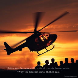 A poignant digital artwork depicting a fictional helicopter crash scene involving LeBron James