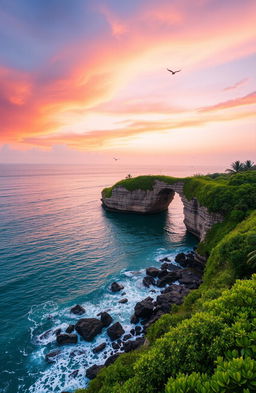 A breathtaking view of Ram Setu, also known as Adam's Bridge, showcasing the stunning tropical landscape