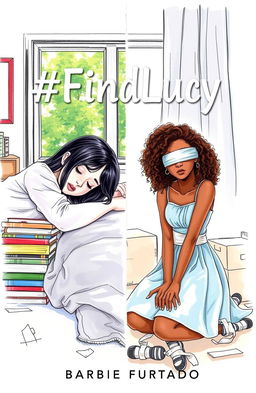 A professional sketch with fine trace style featuring two teenage girls to create a striking book cover