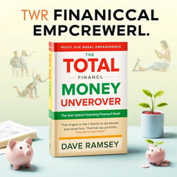 An inspiring visual representation of financial empowerment, featuring the book cover of 'The Total Money Makeover' by Dave Ramsey