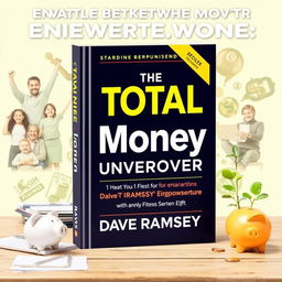 An inspiring visual representation of financial empowerment, featuring the book cover of 'The Total Money Makeover' by Dave Ramsey