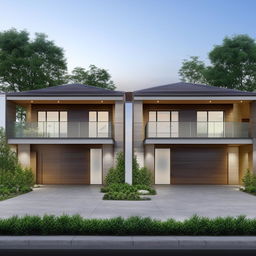 A spacious and meticulously planned 4-bedroom duplex home design, featuring multiple bathrooms, an open concept living area, and other desirable amenities.