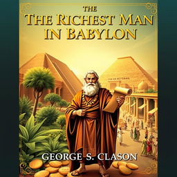 A captivating cover design for 'The Richest Man in Babylon' by George S