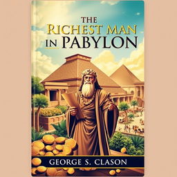 A captivating cover design for 'The Richest Man in Babylon' by George S