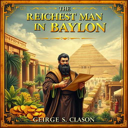 A captivating cover design for 'The Richest Man in Babylon' by George S