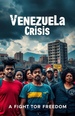 A powerful and evocative cover page depicting the Venezuela crisis