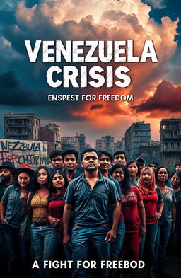 A powerful and evocative cover page depicting the Venezuela crisis