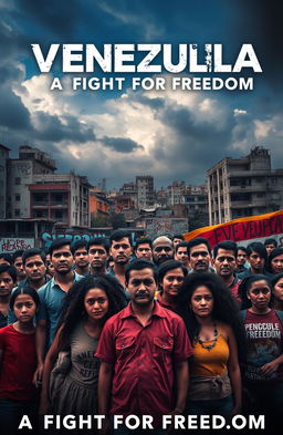 A powerful and evocative cover page depicting the Venezuela crisis