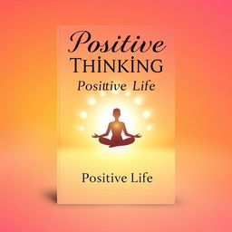 An inspiring book cover design for the title "Positive Thinking Positive Life" by Great Learner