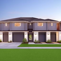 A spacious and meticulously planned 4-bedroom duplex home design, featuring multiple bathrooms, an open concept living area, and other desirable amenities.