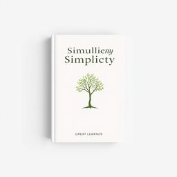 A refined and elegant book cover design for the title "Strength in Simplicity" by Great Learner