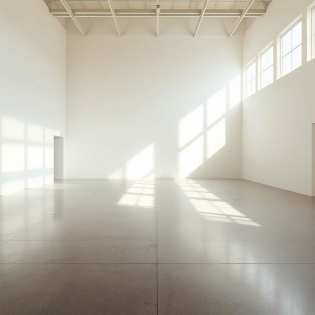 An expansive, empty space that conveys a sense of vastness and possibility