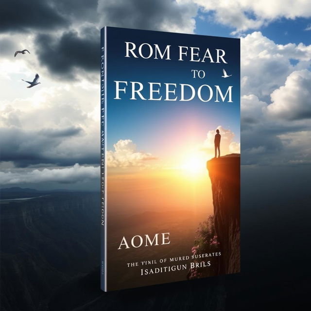 A visually striking book cover for "From Fear to Freedom