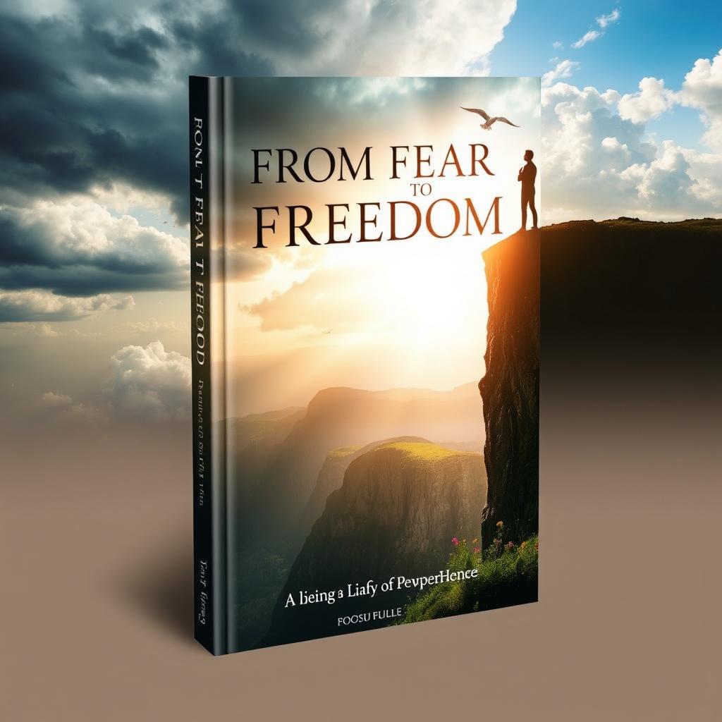 A visually striking book cover for "From Fear to Freedom