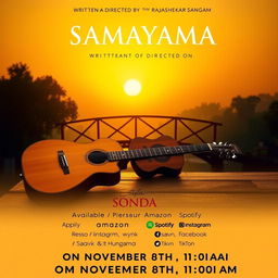 A picturesque sunrise casting a warm glow over a charming bridge, evoking a serene and golden atmosphere