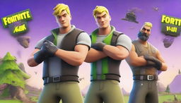 Create an ultra HD, 32k Fortnite Youtube thumbnail featuring the character Jonesy