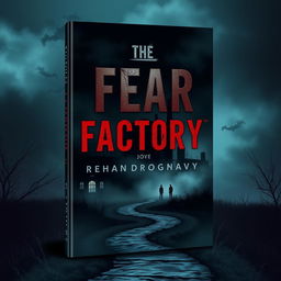 An eerie and captivating book cover titled "The Fear Factory