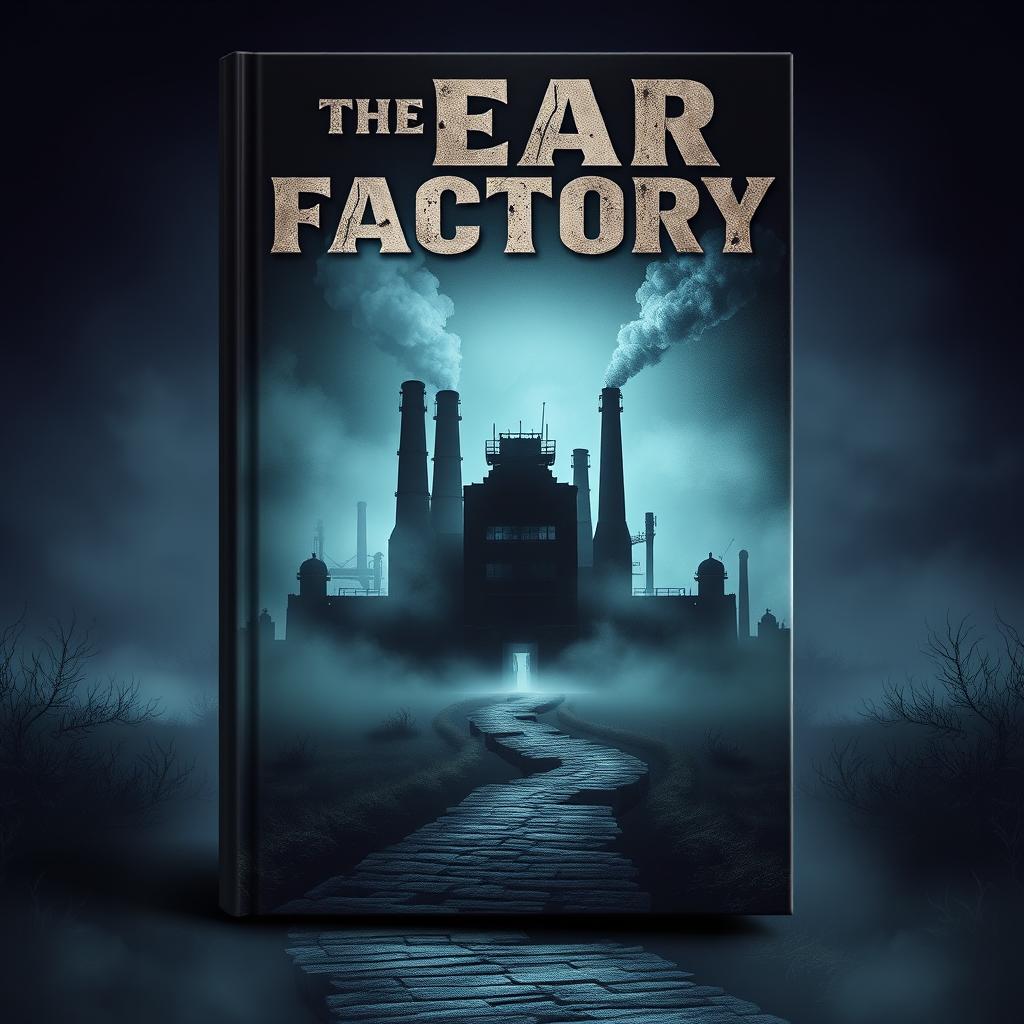 An eerie and captivating book cover titled "The Fear Factory