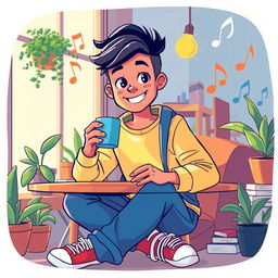 A stylized representation of a personal character or personality