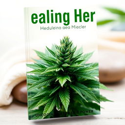 An informative and eye-catching book cover titled "Healing Herb: Marijuana Medical Miracles