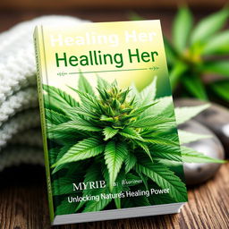 An informative and eye-catching book cover titled "Healing Herb: Marijuana Medical Miracles