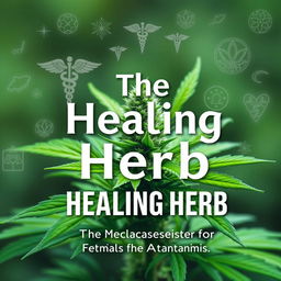 An engaging and informative book cover for "The Healing Herb: Marijuana's Medical Miracles