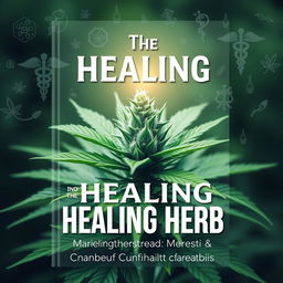 An engaging and informative book cover for "The Healing Herb: Marijuana's Medical Miracles