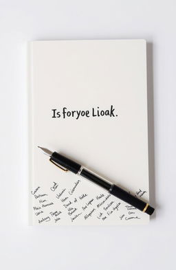 A conceptual image representing a book cover with a white background