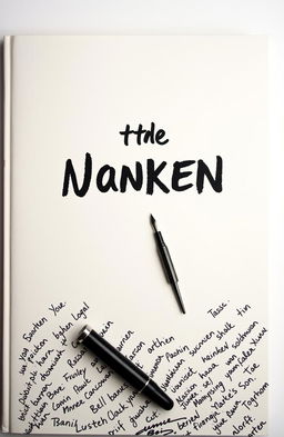 A conceptual image representing a book cover with a white background