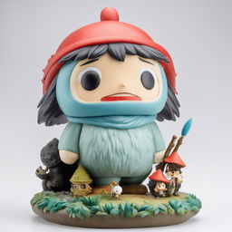 HD photograph of a detailed 'Spirited Away' themed Funko Pop vinyl figure against a white background, capturing both Funko Pop and Studio Ghibli vibes