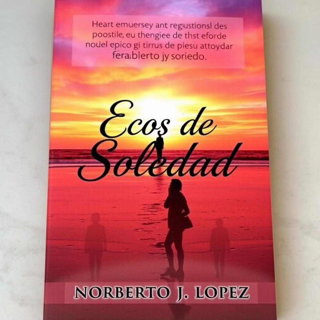 A captivating book cover for 'Ecos de Soledad' by Norberto J