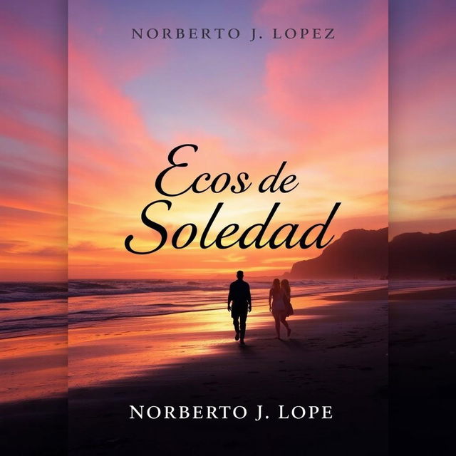 A captivating book cover for 'Ecos de Soledad' by Norberto J