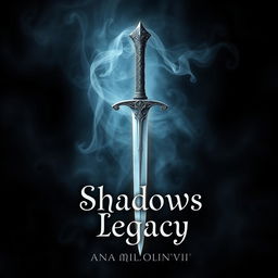 A captivating book cover design for 'Shadows Legacy' by Ana Milovanović