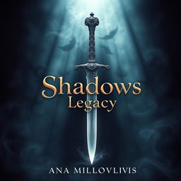 A captivating book cover design for 'Shadows Legacy' by Ana Milovanović