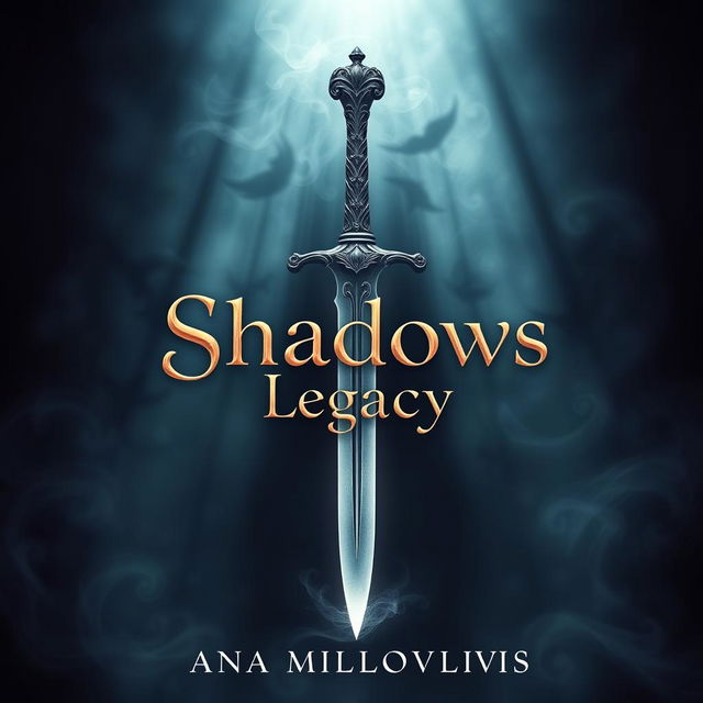 A captivating book cover design for 'Shadows Legacy' by Ana Milovanović