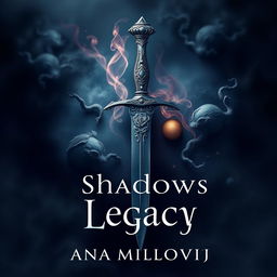 A captivating book cover design for 'Shadows Legacy' by Ana Milovanović