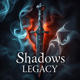 A captivating book cover design for 'Shadows Legacy' by Ana Milovanović