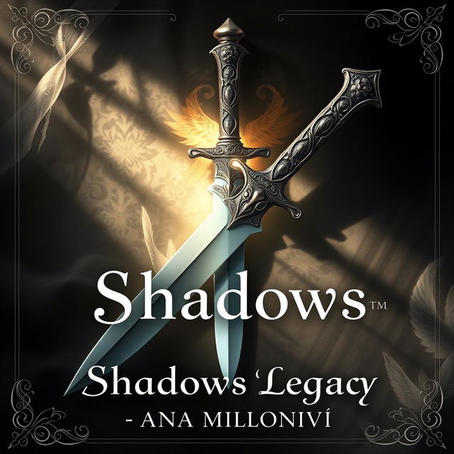 A captivating book cover design for 'Shadows Legacy' by Ana Milovanović