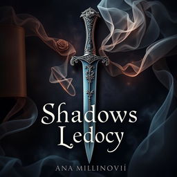 A captivating book cover design for 'Shadows Legacy' by Ana Milovanović