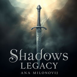 A mesmerizing book cover design for 'Shadows Legacy' by Ana Milovanović