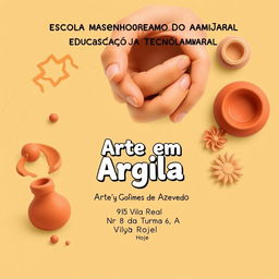 A creative and engaging cover page for a school project featuring the name 'Escola Monsenhor Jerónimo Do Amaral' prominently at the top