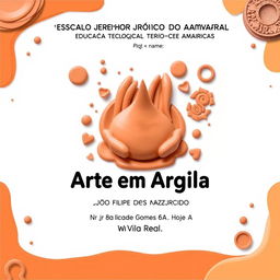 A creative and engaging cover page for a school project featuring the name 'Escola Monsenhor Jerónimo Do Amaral' prominently at the top